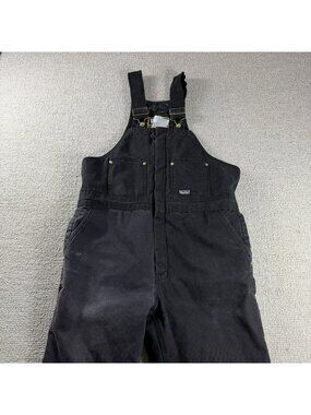 Walls Black Blizzard Pruf Ultra Insulated Bib Overalls Men’s Size Medium